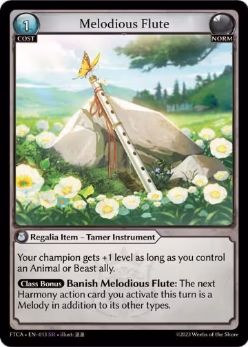 Melodious Flute (013), Fractured Crown — Grand Archive card price