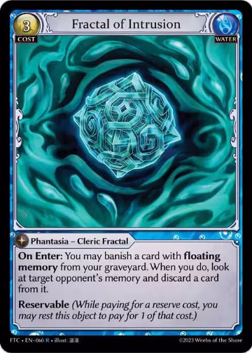 Fractal of Intrusion (060), Fractured Crown — Grand Archive card price