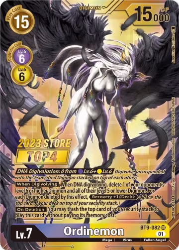 Ordinemon (2023 Store Top 4) (BT9-082 SR), X Record — Digimon card price