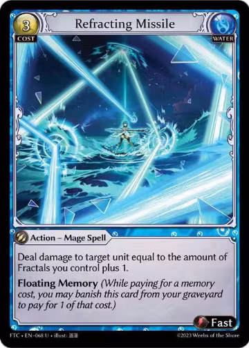 Refracting Missile (068), Fractured Crown — Grand Archive card price