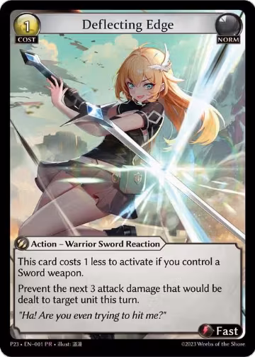 Deflecting Edge (080), Promotional Cards — Grand Archive card price