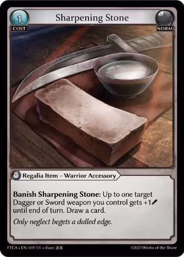 Sharpening Stone (019), Fractured Crown — Grand Archive card price