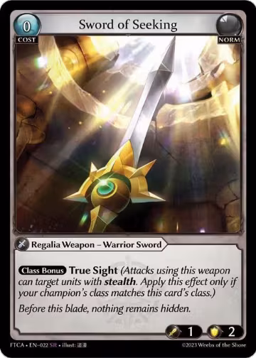 Sword of Seeking (022), Fractured Crown — Grand Archive card price