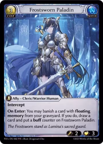 Frostsworn Paladin (002), Promotional Cards — Grand Archive card price