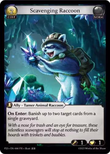 Scavenging Raccoon (004), Promotional Cards — Grand Archive card price