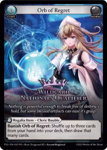 Orb of Regret (013), Promotional Cards — Grand Archive card price