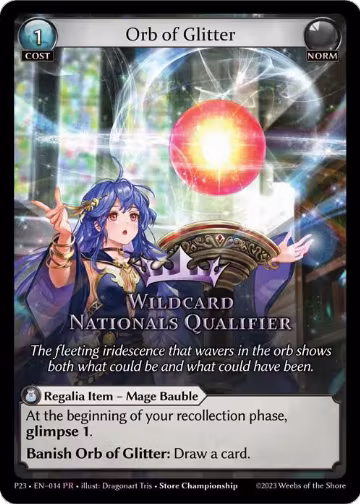 Orb of Glitter (014), Promotional Cards — Grand Archive card price
