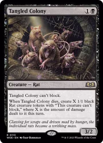 Tangled Colony (113), Wilds of Eldraine — Magic card price