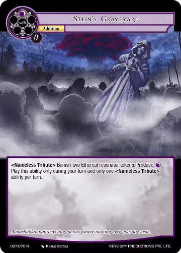 Stein's Graveyard (CST-070 N), Clash of the Star Trees — Force of Will card price