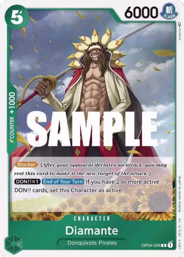 Diamante (OP04-028), Kingdoms of Intrigue — One Piece card price