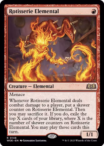 Rotisserie Elemental (148), Wilds of Eldraine — Magic card price