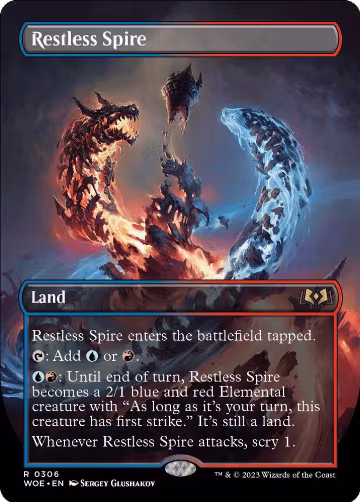 Restless Spire (Borderless) (306), Wilds of Eldraine — Magic card price