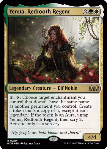 Yenna, Redtooth Regent (219), Wilds of Eldraine — Magic card price