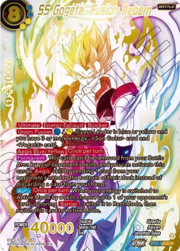 SS Gogeta, Fusion Reborn (GDR) (BT22-140) — card price