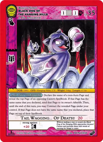 Black Dog Of The Hanging Hills (Blister Pack Promo), Seance: First Edition — MetaZoo card price