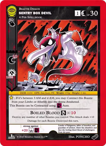 Sentry Box Devil (Blister Pack Promo), Seance: First Edition — MetaZoo card price