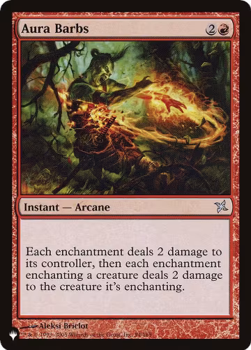Aura Barbs (94/165), The List Reprints — Magic card price