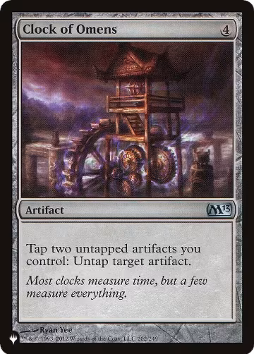 Clock of Omens (202/249), The List Reprints — Magic card price