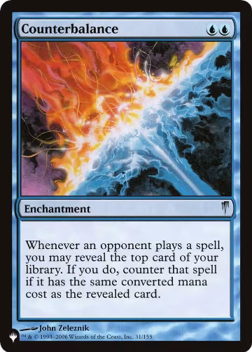 Counterbalance (31/155), The List Reprints — Magic card price
