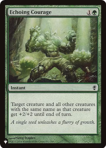 Echoing Courage (161/210), The List Reprints — Magic card price