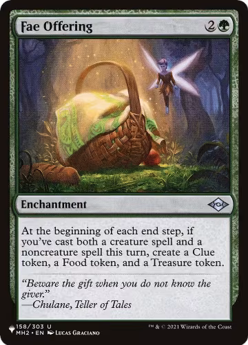 Fae Offering (158/303), The List Reprints — Magic card price