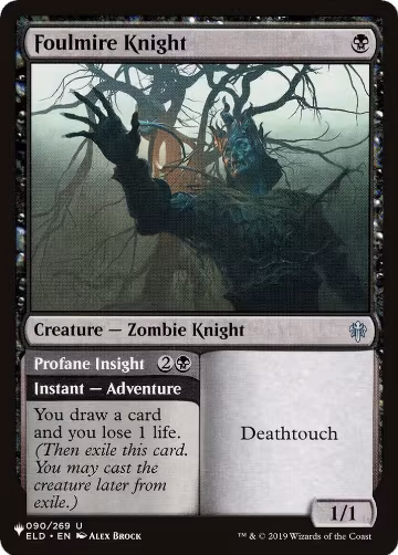Foulmire Knight (ELD) (090/269), The List Reprints — Magic card price