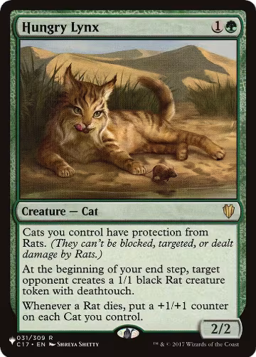 Hungry Lynx (031/309), The List Reprints — Magic card price