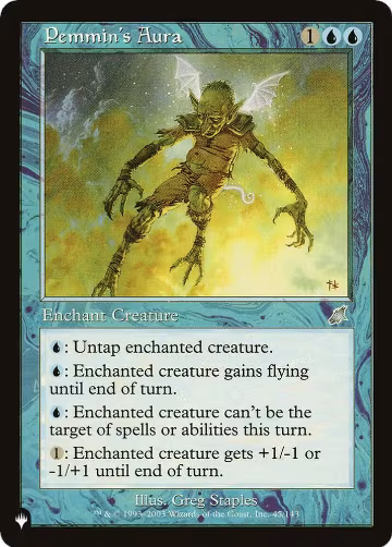 Pemmin's Aura (45/143), The List Reprints — Magic card price