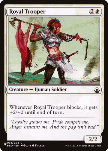Royal Trooper (104/254), The List Reprints — Magic card price