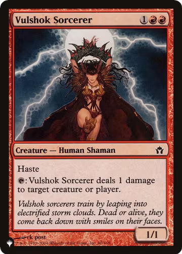 Vulshok Sorcerer (80/165), The List Reprints — Magic card price