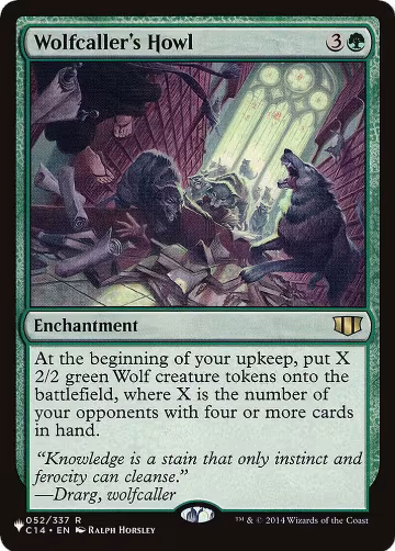 Wolfcaller's Howl (052/337), The List Reprints — Magic card price