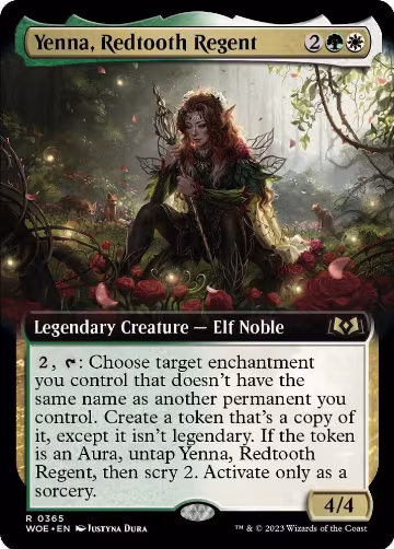 Yenna, Redtooth Regent (Extended Art) (365), Wilds of Eldraine — Magic card price