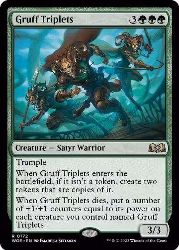 Gruff Triplets (172), Wilds of Eldraine — Magic card price