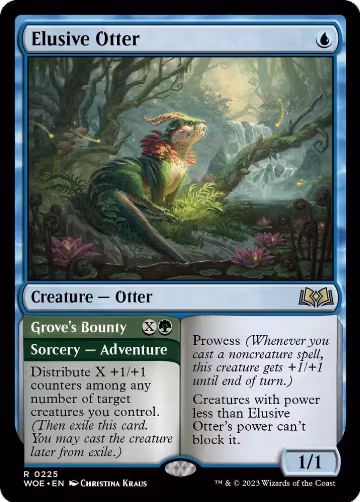 Elusive Otter (225), Wilds of Eldraine — Magic card price