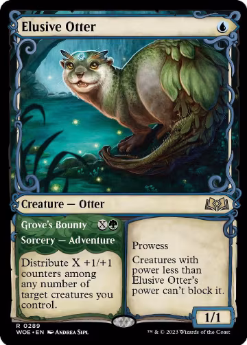 Elusive Otter (Showcase) (289), Wilds of Eldraine — Magic card price