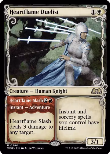Heartflame Duelist (Showcase) (290), Wilds of Eldraine — Magic card price