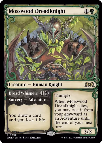 Mosswood Dreadknight (Showcase) (292), Wilds of Eldraine — Magic card price