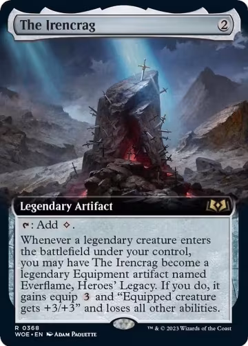 The Irencrag (Extended Art) (368), Wilds of Eldraine — Magic card price