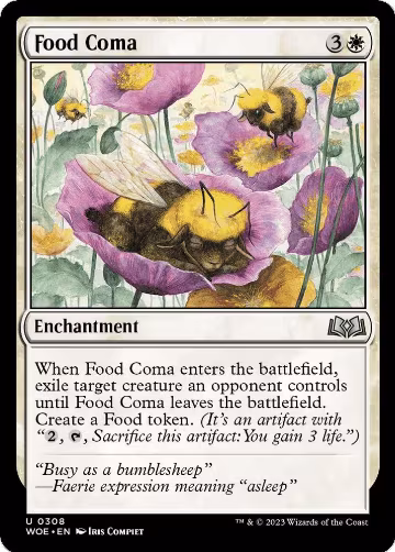 Food Coma (308), Wilds of Eldraine — Magic card price