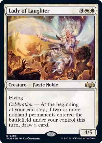 Lady of Laughter (309), Wilds of Eldraine — Magic card price