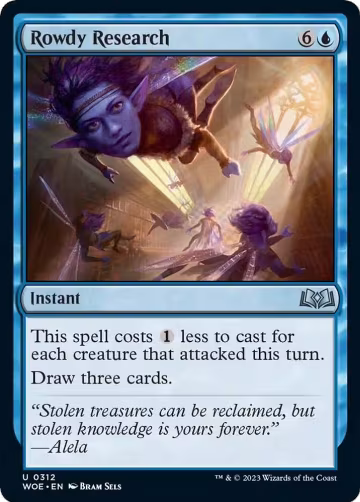 Rowdy Research (312), Wilds of Eldraine — Magic card price