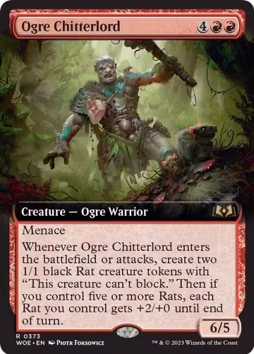 Ogre Chitterlord (Extended Art) (373), Wilds of Eldraine — Magic card price