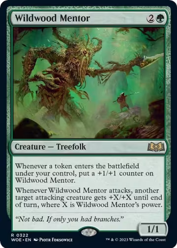 Wildwood Mentor (322), Wilds of Eldraine — Magic card price