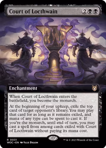 Court of Locthwain (Extended Art) (31), Commander: Wilds of Eldraine — Magic card price