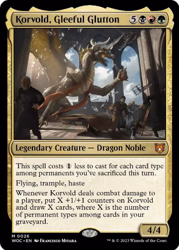 Korvold, Gleeful Glutton (26), Commander: Wilds of Eldraine — Magic card price