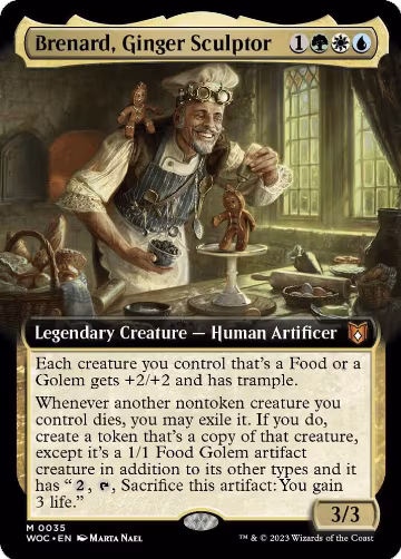 Brenard, Ginger Sculptor (Extended Art) (35), Commander: Wilds of Eldraine — Magic card price