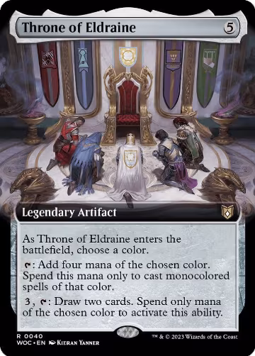 Throne of Eldraine (Extended Art) (40) — card price