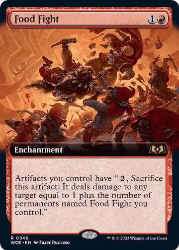 Food Fight (Extended Art) (346), Wilds of Eldraine — Magic card price