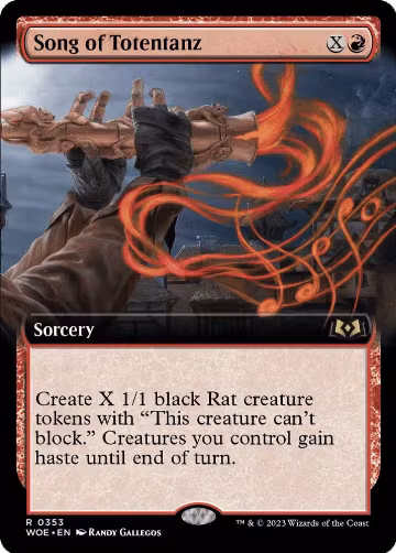 Song of Totentanz (Extended Art) (353), Wilds of Eldraine — Magic card price