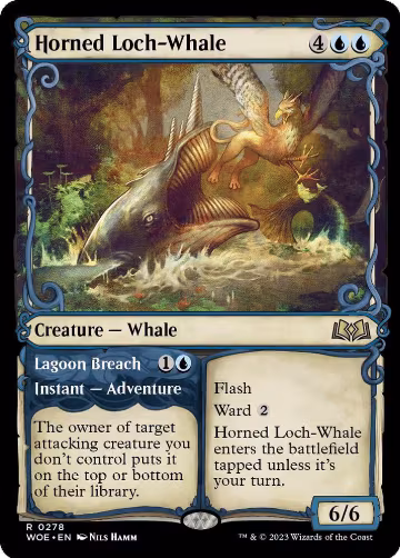 Horned Loch-Whale (Showcase) (278), Wilds of Eldraine — Magic card price